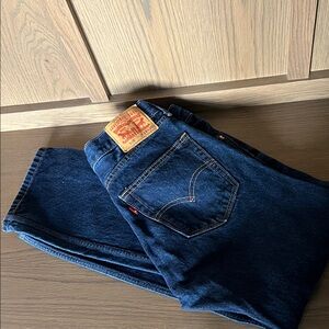 Levi's Men's Dark Blue Straight Jeans